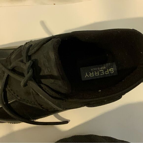 Sperry Women's Duck Boot Booties Saltwater 1-Eye Black STS85897 size 6 - Picture 7 of 11